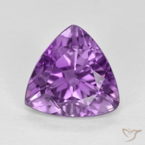 2.86ct Natural Violeta oscuro medio Amatista, Trillón, VS