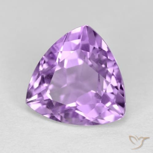 Amatista Violeta púrpura medio natural de 3.13 ct, Trillón, VS