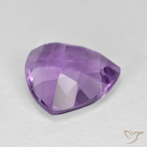 Amatista Violeta púrpura medio natural de 3.13 ct, Trillón, VS