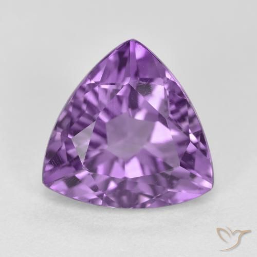 2.94ct Natural Violeta púrpura intenso Amatista, Trillón, VS