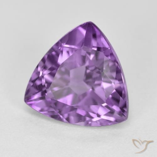 Amatista Violeta púrpura intenso natural de 2.94 ct, Trillón, VS