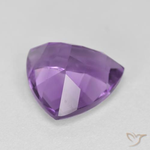 Amatista Violeta púrpura intenso natural de 2.94 ct, Trillón, VS