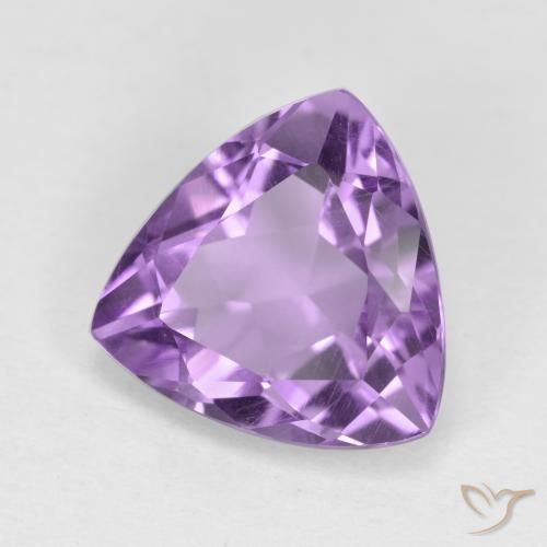 Amatista violeta natural de 2,57 ct, trillón, VS