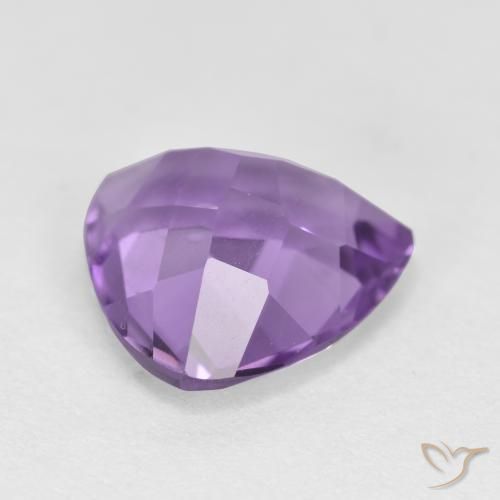Amatista Violeta medio natural de 2.74 ct, Trillón, VS