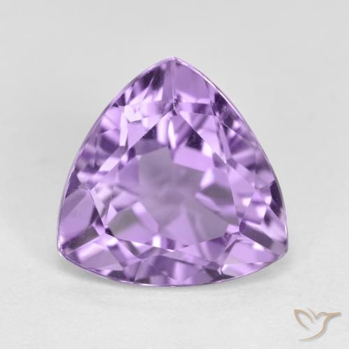 Amatista Violeta oscuro natural de 2.98 ct, Trillón, VS
