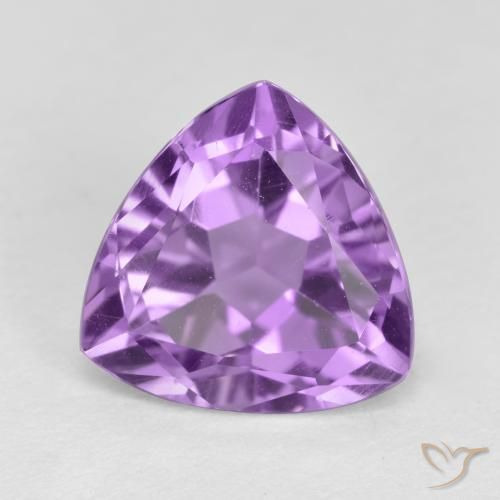 Amatista Violeta rosado natural de 3.08 ct, Trillón, VS