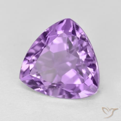 Amatista Violeta rosado natural de 3.08 ct, Trillón, VS