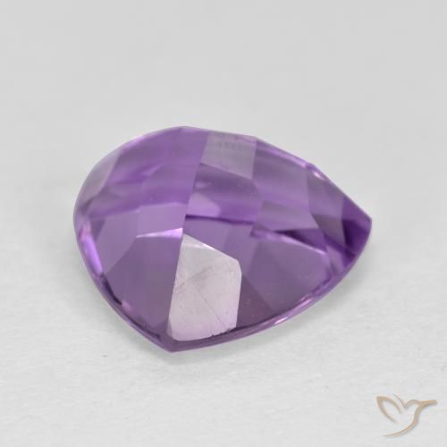 Amatista Violeta rosado natural de 3.08 ct, Trillón, VS