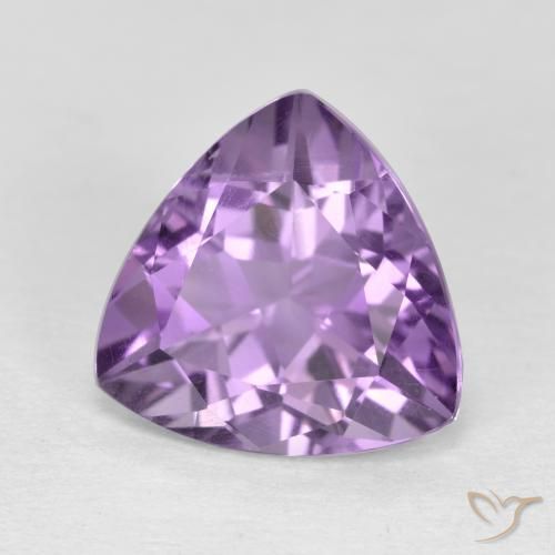 Amatista Violeta púrpura natural de 2.83 ct, Trillón, VS
