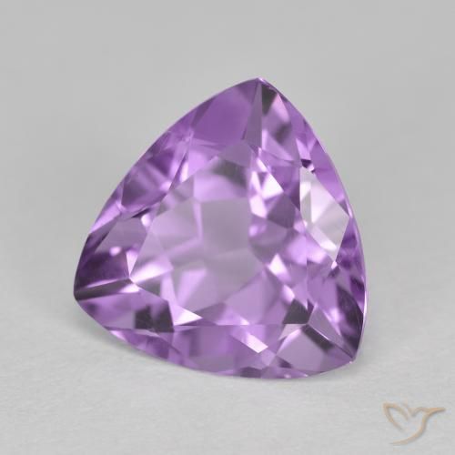 Amatista Violeta púrpura intenso natural de 2.65 ct, Trillón, VS