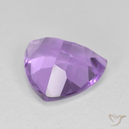 Amatista Violeta rosado natural de 3.06 ct, Trillón, VS