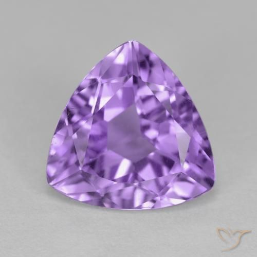 2.87ct Natural Violeta oscuro Amatista, Trillón, VS