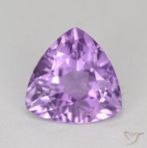 2.74ct Natural Violeta púrpura medio Amatista, Trillón, VS