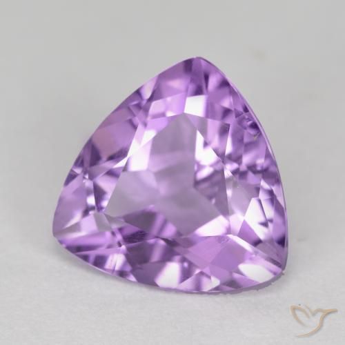 Amatista Violeta púrpura medio natural de 2.74 ct, Trillón, VS