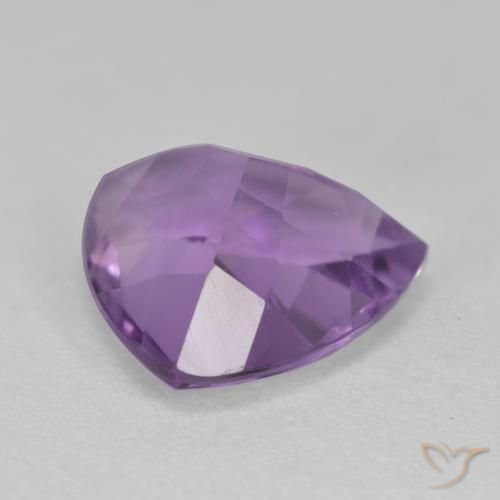 Amatista Violeta púrpura medio natural de 2.74 ct, Trillón, VS