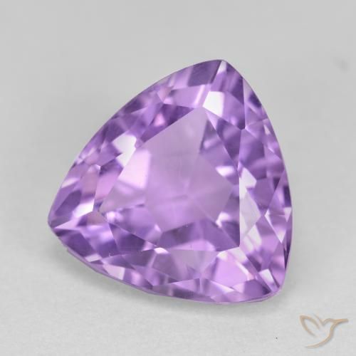 Amatista Violeta medio natural de 3.10 ct, Trillón, VS