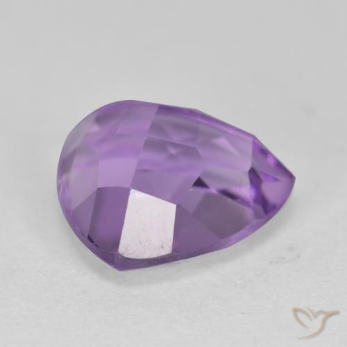 Amatista Violeta medio natural de 3.10 ct, Trillón, VS