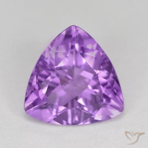 2.61ct Natural Violeta oscuro medio Amatista, Trillón, VS