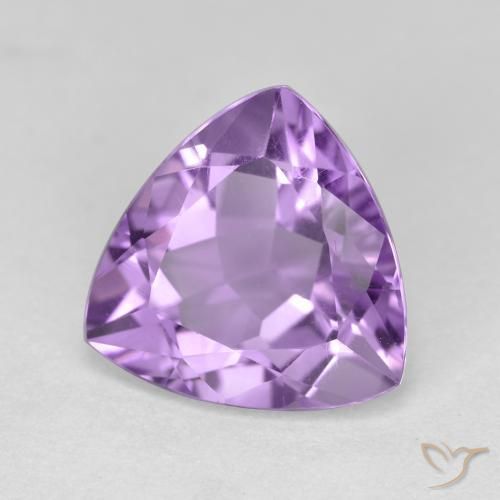 Amatista Violeta rosado natural de 2.82 ct, Trillón, VS