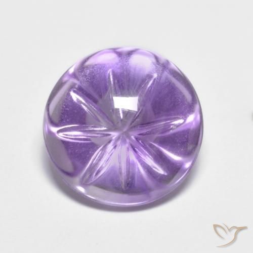 4.82ct Natural Violeta medio Amatista, Redondo, Transparente