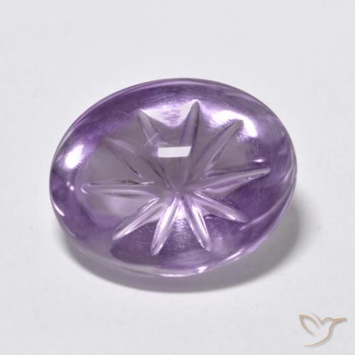 6.51ct Natural Violeta medio Amatista, Ovalada, Transparente