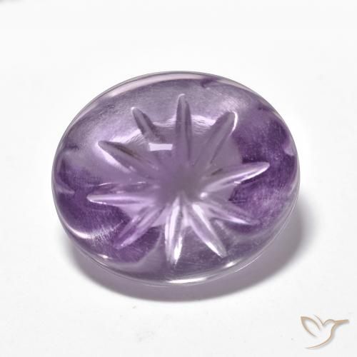 8.27ct Natural Violeta medio Amatista, Ovalada, Transparente