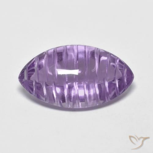 5.46ct Natural Violeta medio Amatista, Marquesa, Transparente