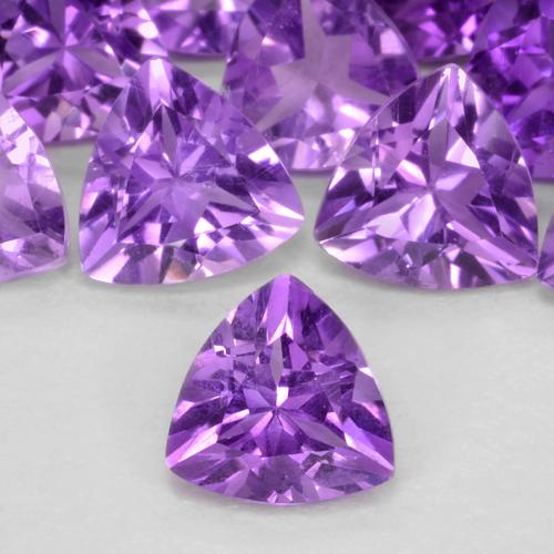 Amatista Violeta vívido natural de 0.39 ct, Trillón, VS