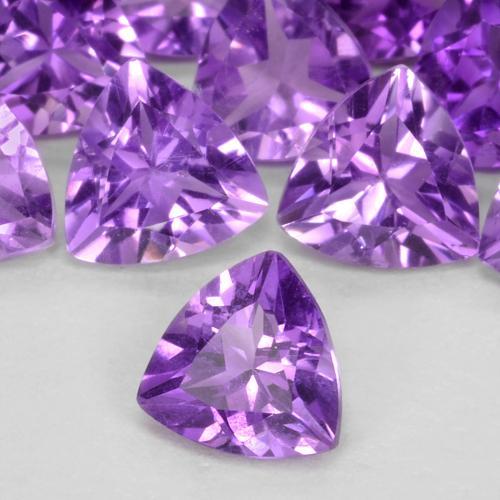 Amatista Violeta vívido natural de 0.39 ct, Trillón, VS