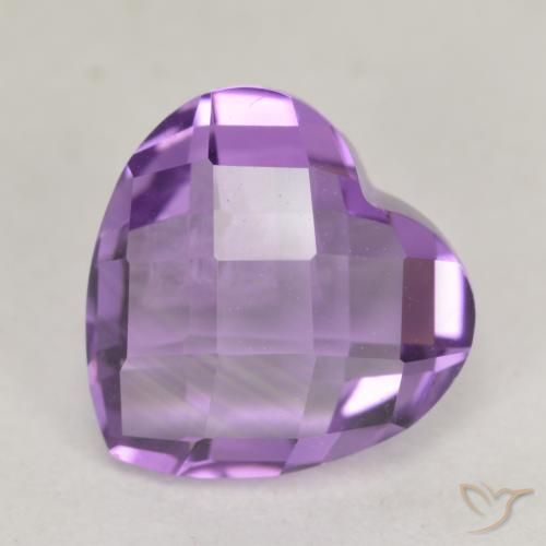 3.53ct Natural Violeta rosado Amatista, Corazón, VS