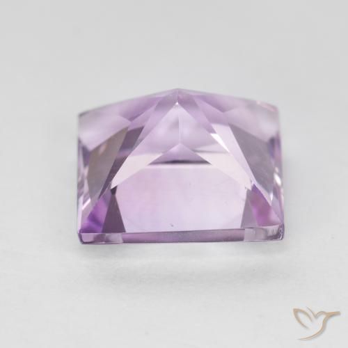 Amatista Violeta rosado natural de 2.18 ct, Cuadrado, VS
