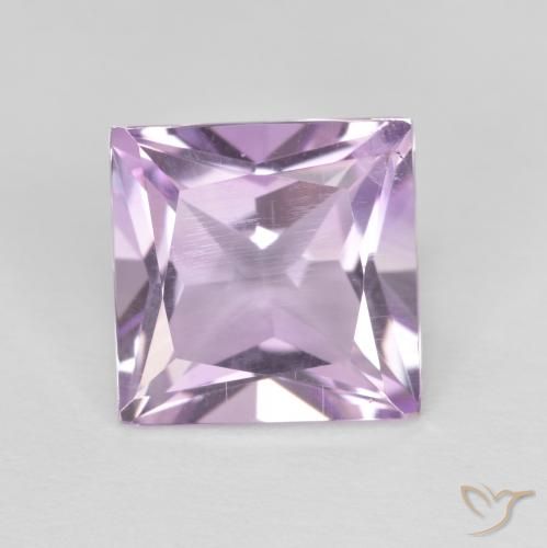 2.20ct Natural Magenta claro Amatista, Cuadrado, VS