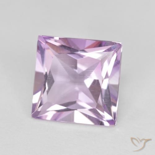 Amatista Magenta claro natural de 2.20 ct, Cuadrado, VS