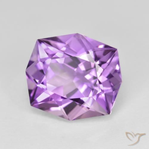 Amatista Violeta iris natural de 5.33 ct, Elegante, VVS