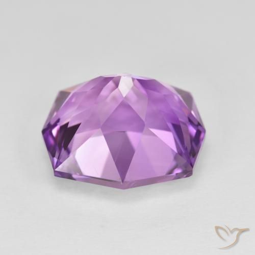 Amatista Violeta iris natural de 5.33 ct, Elegante, VVS