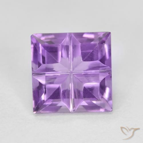 1.54ct Natural Violeta medio Amatista, Cuadrado, VVS-VS