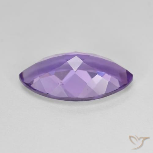 Amatista Violeta medio natural de 6.50 ct, Marquesa, VS
