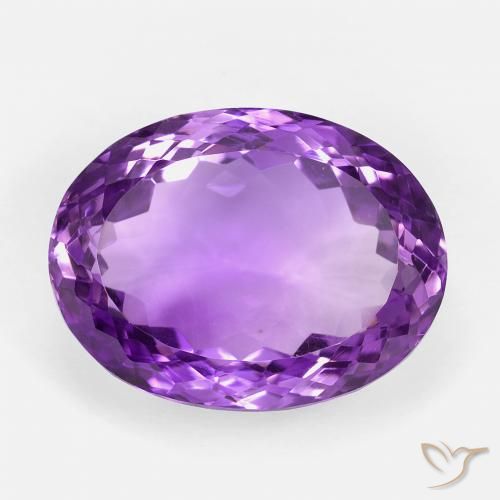 21.03ct Natural Violeta intenso Amatista, Ovalada, VVS