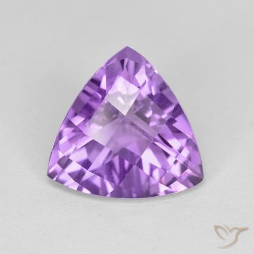 3.09ct Natural Violeta medio Amatista, Trillón, VVS-VS