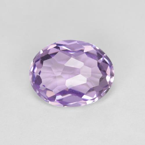 Amatista violeta medio natural de 1,95 ct, corte óvalo, VVS