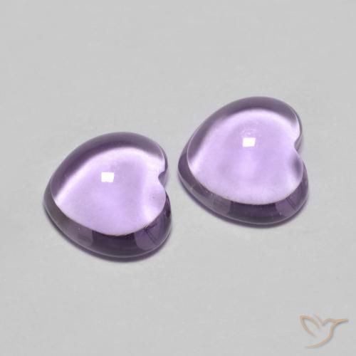 1.80ctw Natural Rosado violeta medio Amatista, Corazón, Transparente
