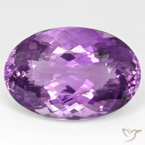 114.96ct Natural Violeta medio Amatista, Ovalada, VVS