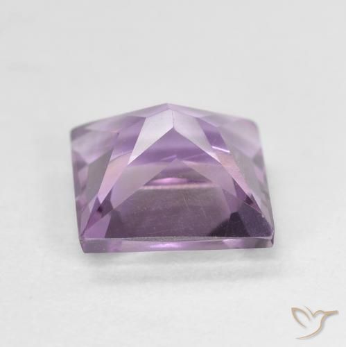 Amatista Violeta púrpura natural de 1.53 ct, Cuadrado, VS