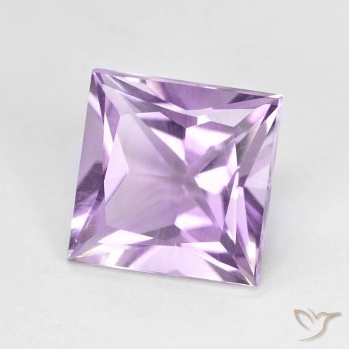 2.11ct Natural Violeta iris Amatista, Cuadrado, VS