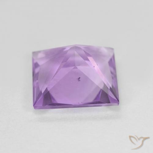 Amatista Violeta iris natural de 1.98 ct, Cuadrado, VS