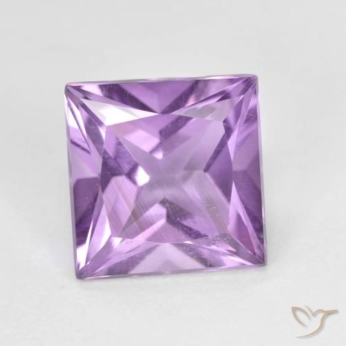 2.15ct Natural Violeta rosado Amatista, Cuadrado, VS