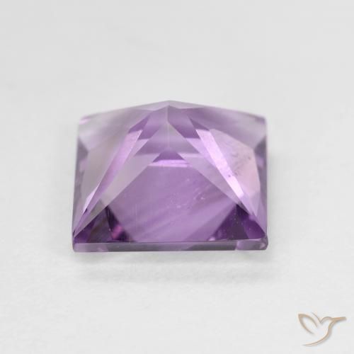 Amatista Violeta rosado natural de 2.15 ct, Cuadrado, VS
