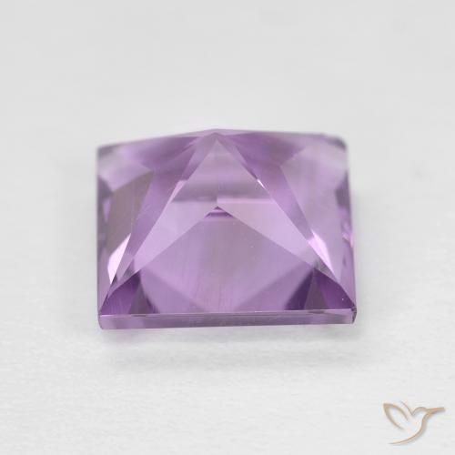 Amatista Violeta rosado natural de 2.30 ct, Cuadrado, VS