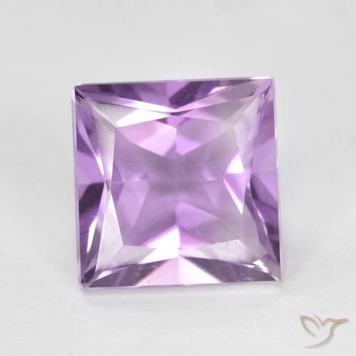 1.57ct Natural Violeta púrpura Amatista, Cuadrado, VS