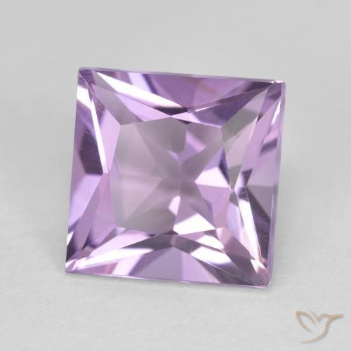Amatista Violeta púrpura natural de 2.19 ct, Cuadrado, VVS-VS